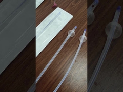 Cateter de folia de látex revestido com silicone 3 Way Balão duplo para cirurgia de urologia