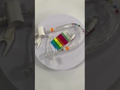 Cuidados Médicos Críticos tubo de cateter de sucção fechado 24 horas 74 horas cateter de sucção descartável