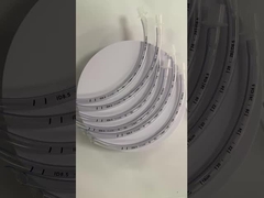 Tubos endotraqueais reforçados transparentes, algemados, nasais, preformados, de silicone