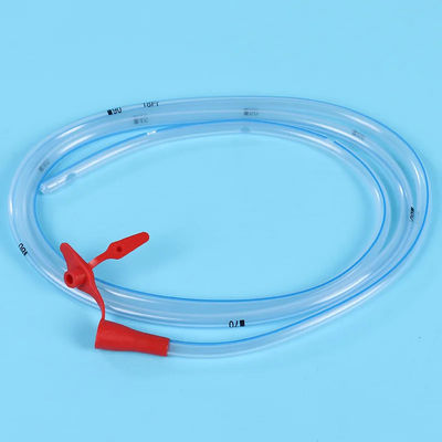 Tubo nasogástrico de silicone de 125 cm Tubo estomacal de alimentação de PVC médico