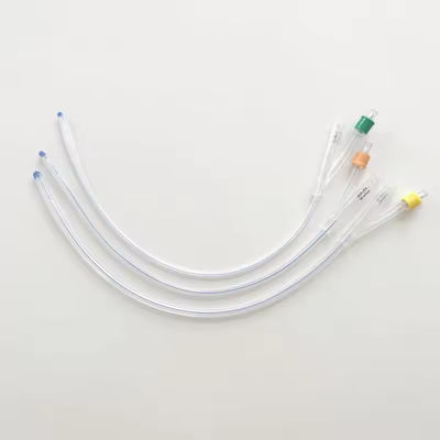 Fabricante Cateter Foley 100% de silicone 2 vias Balão de urina Cateter 14 Fr Cateter de silicone Foley