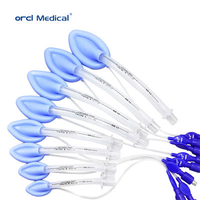 Anestesia médica descartável Silicone cirúrgico # 1- # 5 Máscara laríngea Via aérea