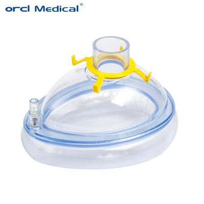 Máscara de almofada de ar médica Fornecimento hospitalar PVC descartável Anestesia Mascara facial Fornecedor