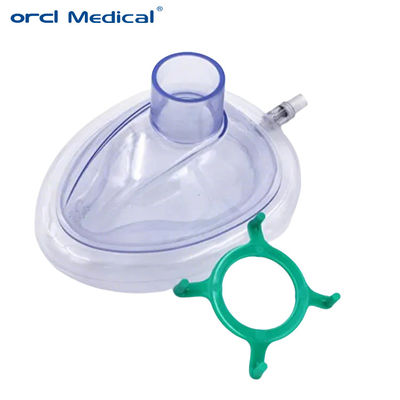 Mascarinha de almofada de ar descartável para hospital Mascarinha de respiração descartável para uso médico Oxigênio PVC Anestesia Mascarinha preço da empresa