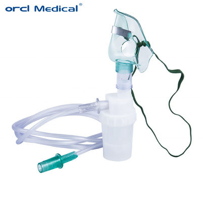 Máscara de entrega de oxigénio de PVC descartável com kit de máscara de nebulizador CE e ISO