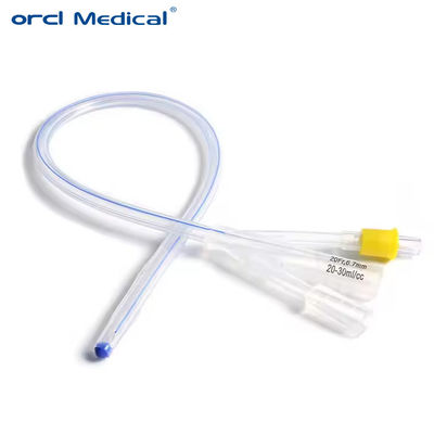 Cateter de Foley de silicone descartável para cirurgia de urologia