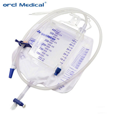 Produtos descartáveis de qualidade médica de PVC Urologia Medidores de urina branca Sacos de drenagem Fornecedor