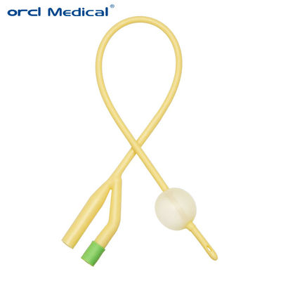 Cateter de foley de látex OEM Cateter de balão de foley de grau médico 3 Way / 2 Way