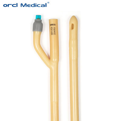 Gráfico Médico Disponível Urinário Amarelo 2 Way 3 Way Fr6-30 Cateter Latéx Foley
