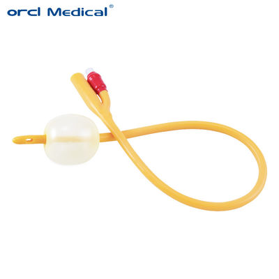 Gráfico Médico Disponível Urinário Amarelo 2 Way 3 Way Fr6-30 Cateter Latéx Foley