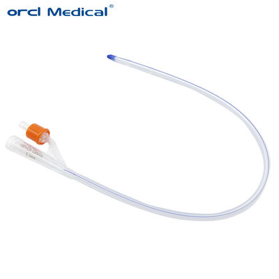 Hospital / Homecare Cateter de silicone Foley 2 Way Cateter de drenagem descartável