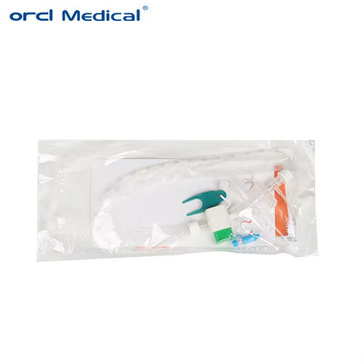 Tubo de cateter de sucção de manivela de silicone transparente para sucção eficaz