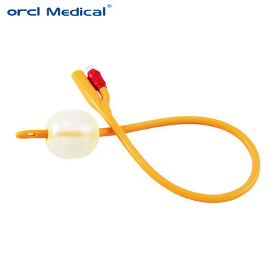 ORCL Silicone revestido de látex Foley cateter 10cc Balão descartável
