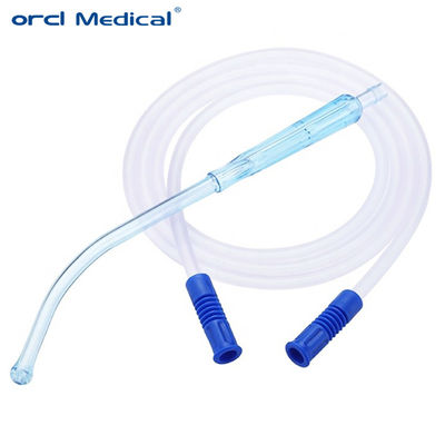 Conjunto de sucção Yankauer com embalagem estéril descartável, bordas lisas, com CE ISO13485