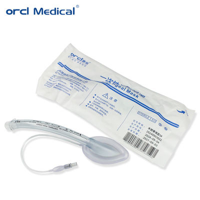 Máscara laríngea de PVC descartável Mascara respiratória Equipamento de saúde oral Fisioterapia