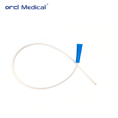 Cateter de sucção de PVC estéril de uso único, tamanho pediátrico, design anti-dobra, seguro para cuidados respiratórios neonatais e infantis