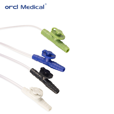 Cateter de sucção em PVC de grau médico Cateter de sucção em PVC descartável estéril Ponta macia para redução de trauma