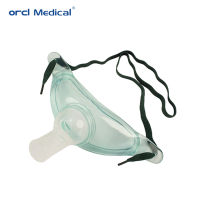 Máscara de traqueostomia de oxigênio descartável médica de PVC leve e confortável